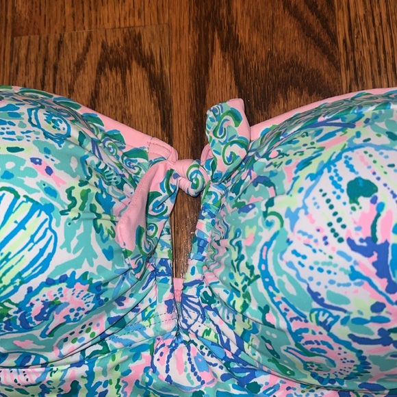 Lilly Pulitzer Jagger One Piece Surf Blue Soleil It On Me size 12 NWT - Picture 5 of 10